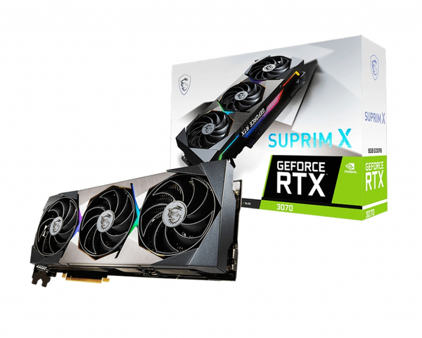 MSI GeForce RTX 3070 Suprim X 8GB - Graphics card - Multitronic